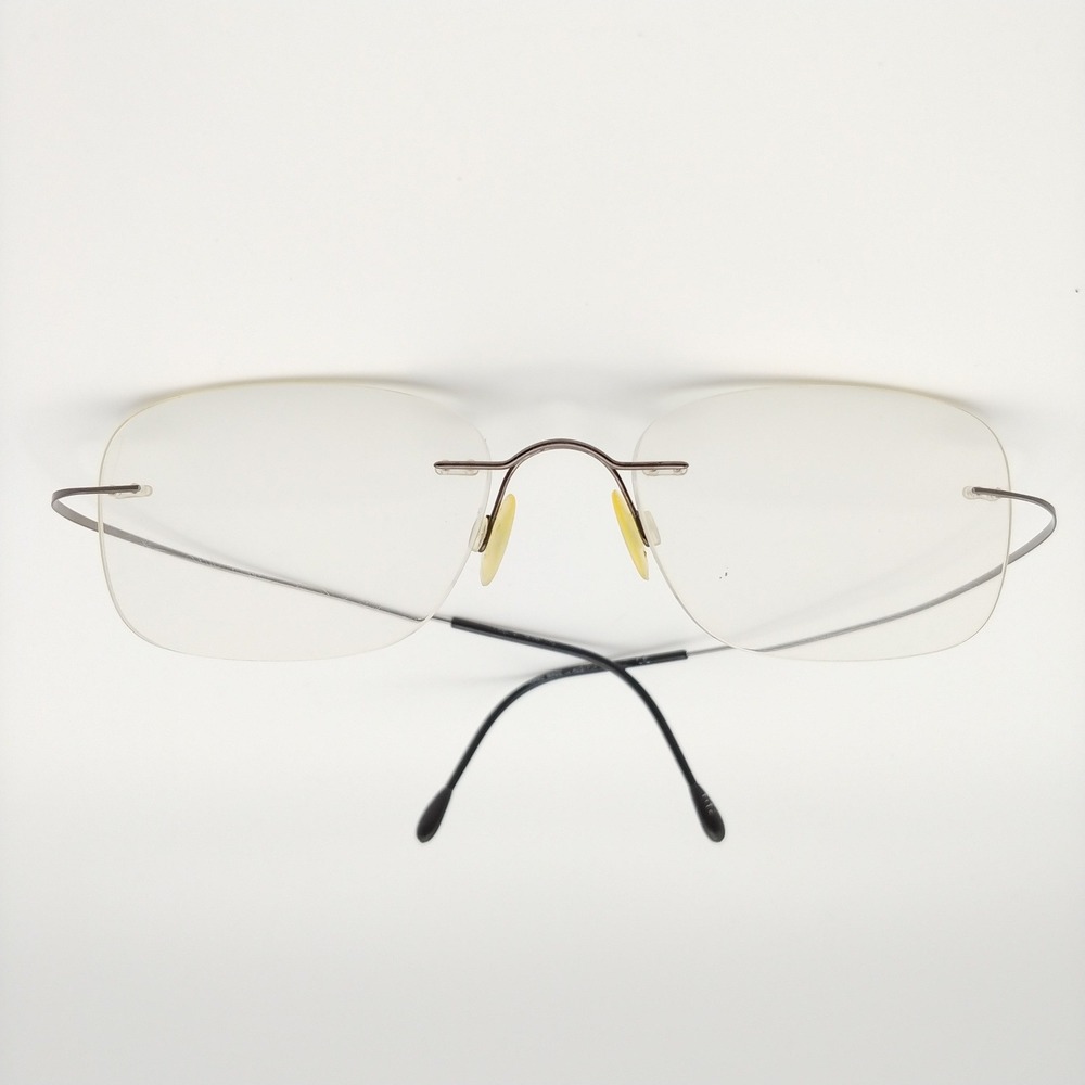 Silhouette Eyeglasses 150mm Gray Rimless Titanium Frames Only 7395 40 6056